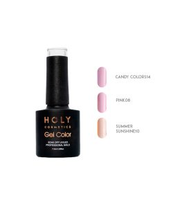 Esmalte Semipermanente Tonos Rosa Pastel 7.3Ml Holy